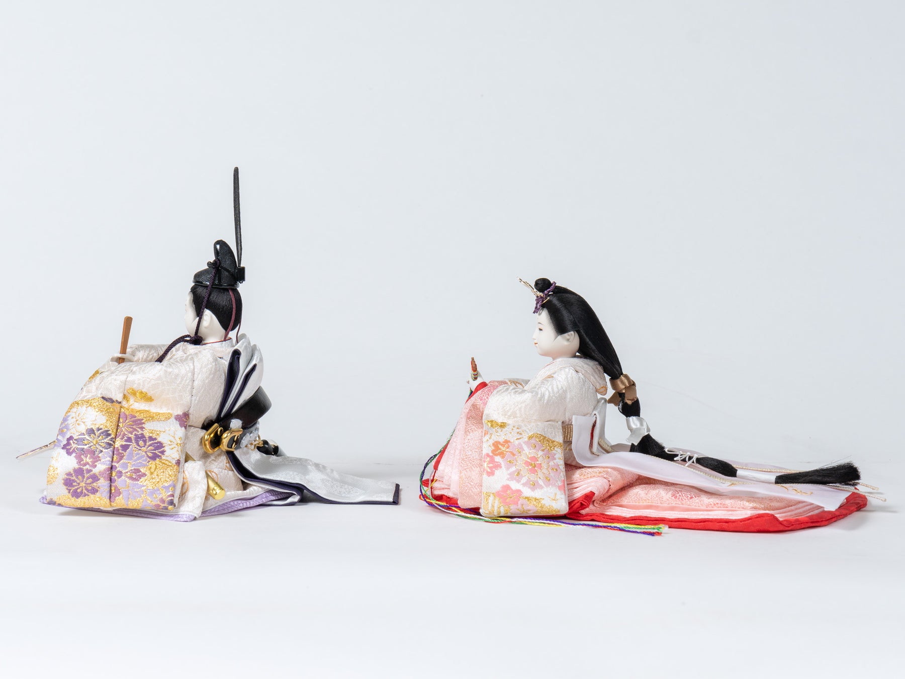 雛人形 胡白平飾り 白 吉徳大光 立湧桜