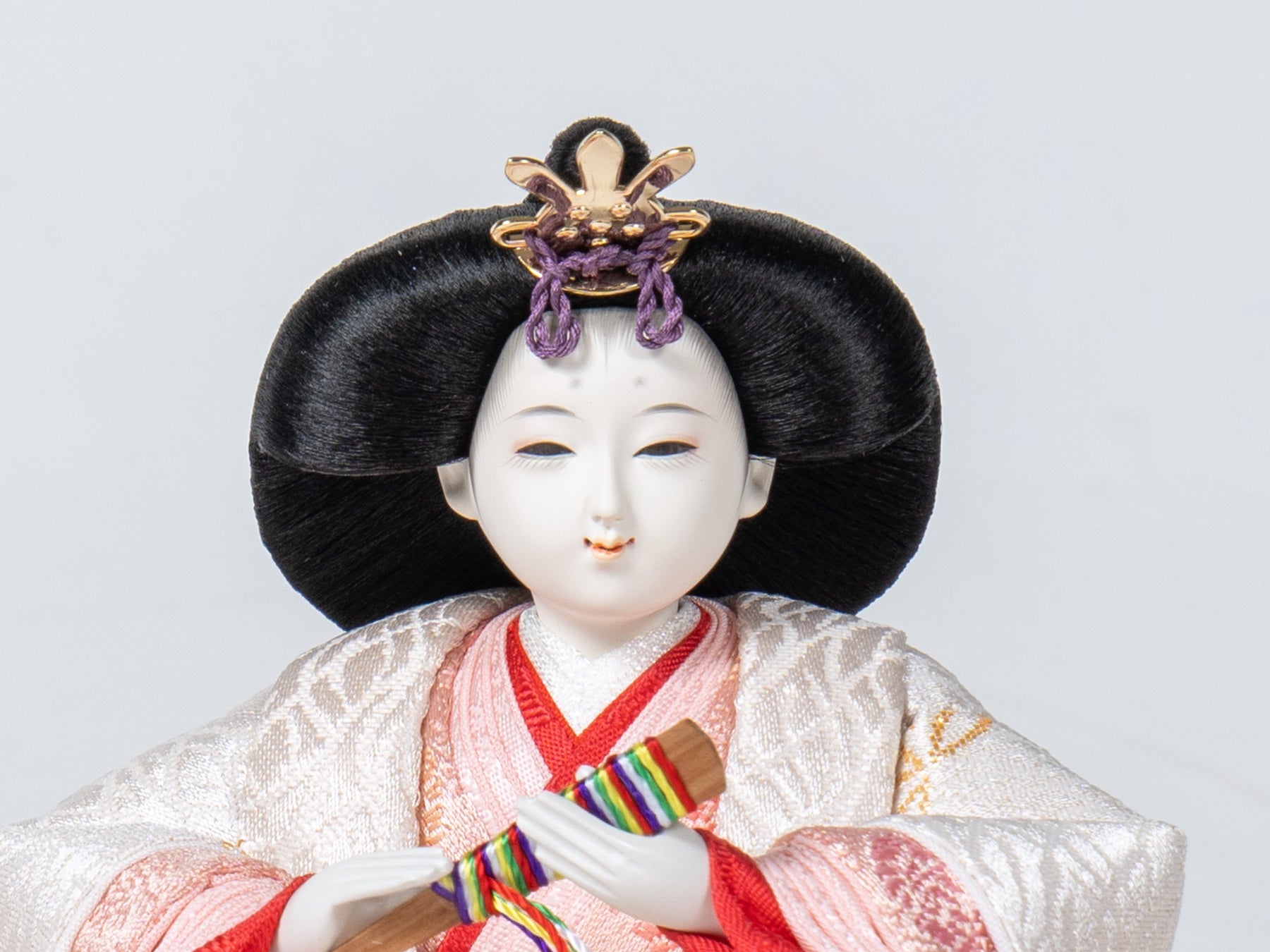 雛人形 胡白平飾り 白 吉徳大光 立湧桜