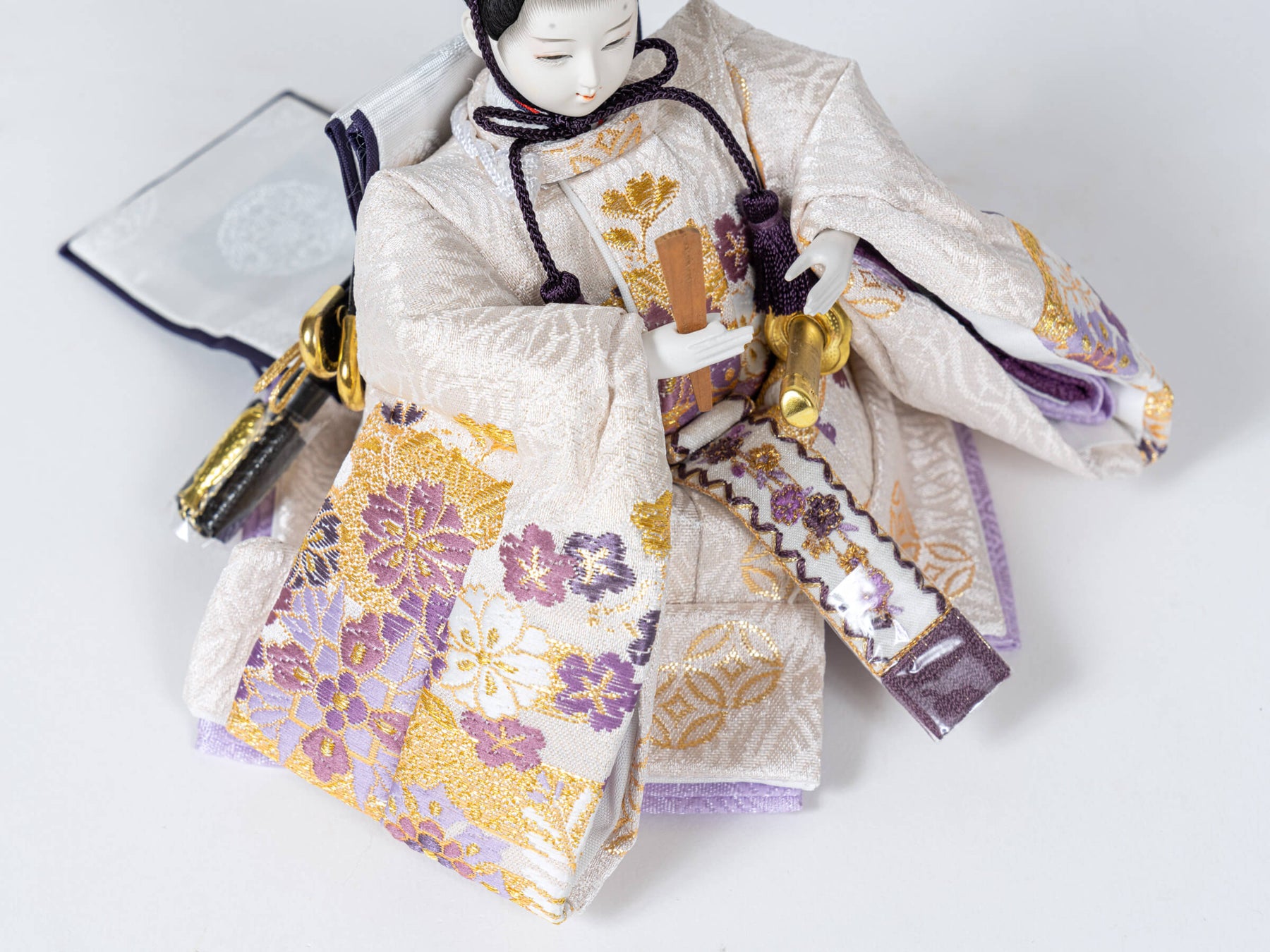 雛人形 胡白平飾り 白 吉徳大光 立湧桜