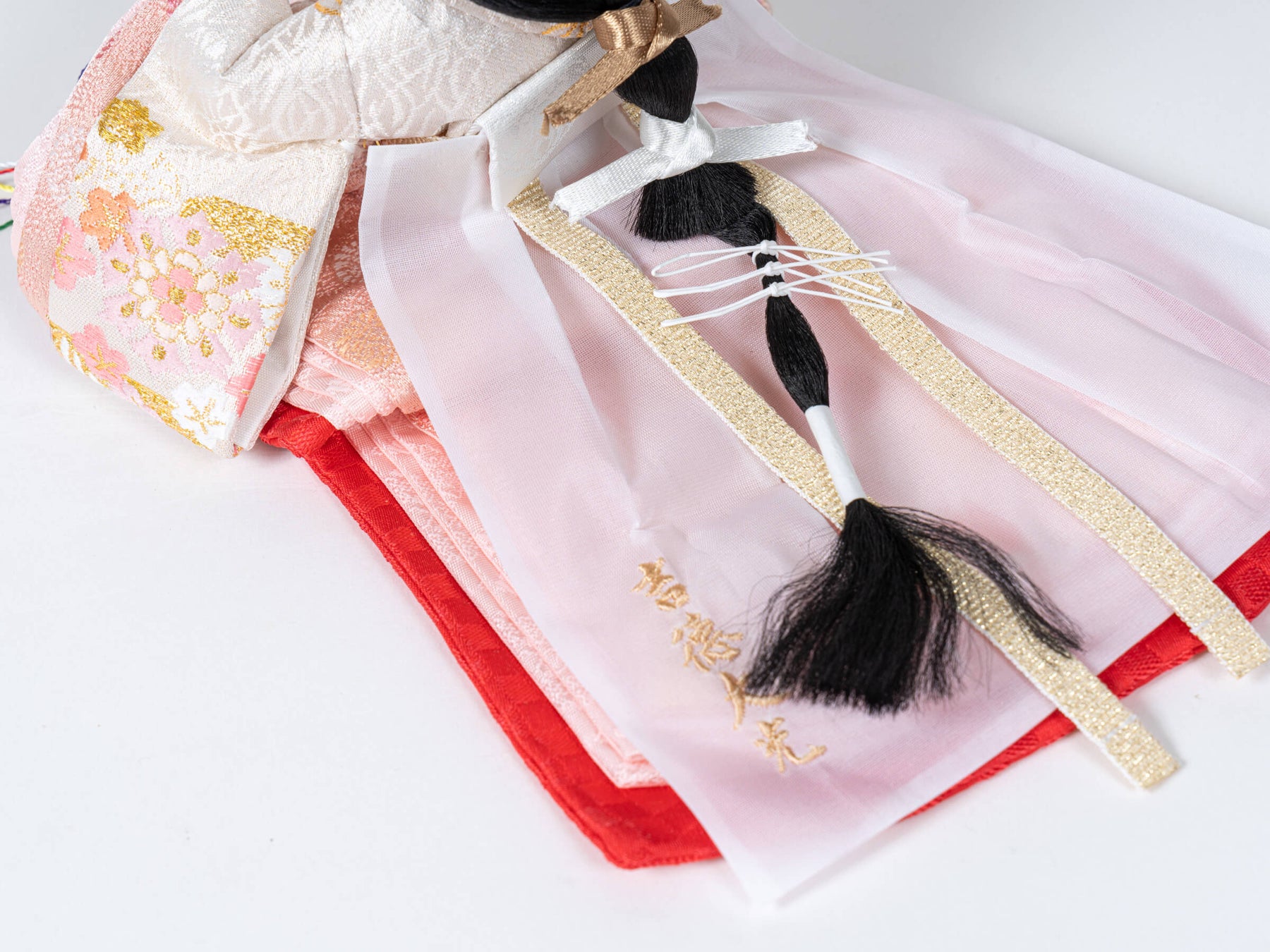 雛人形 胡白平飾り 白 吉徳大光 立湧桜