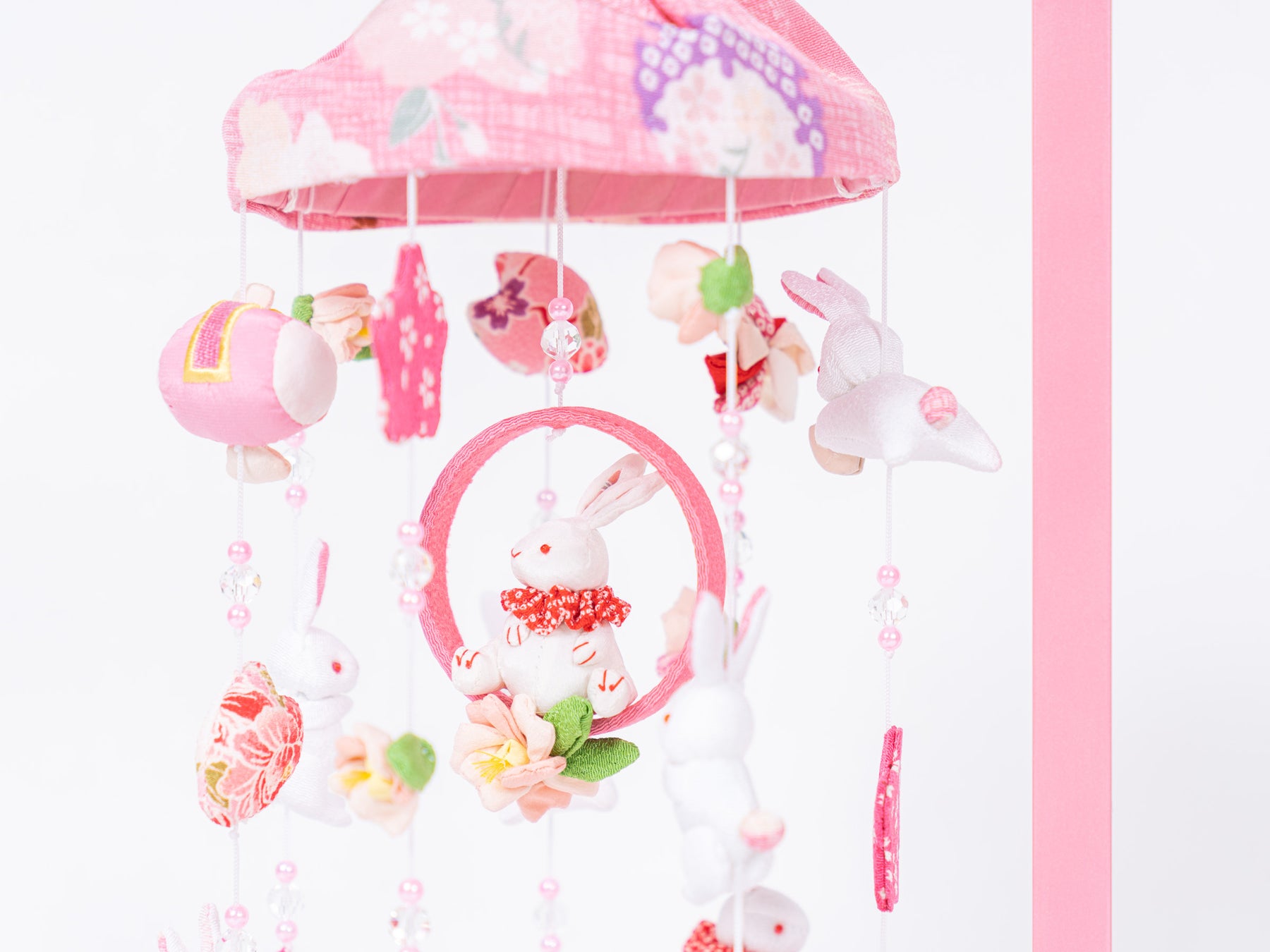 つるし雛 クリスタルうさぎ H50