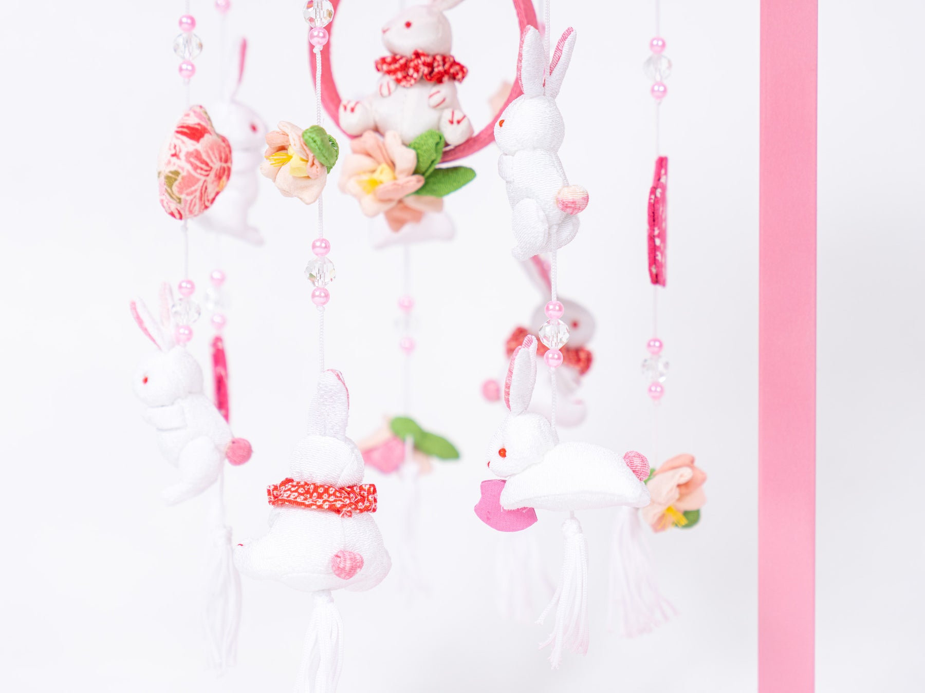 つるし雛 クリスタルうさぎ H50