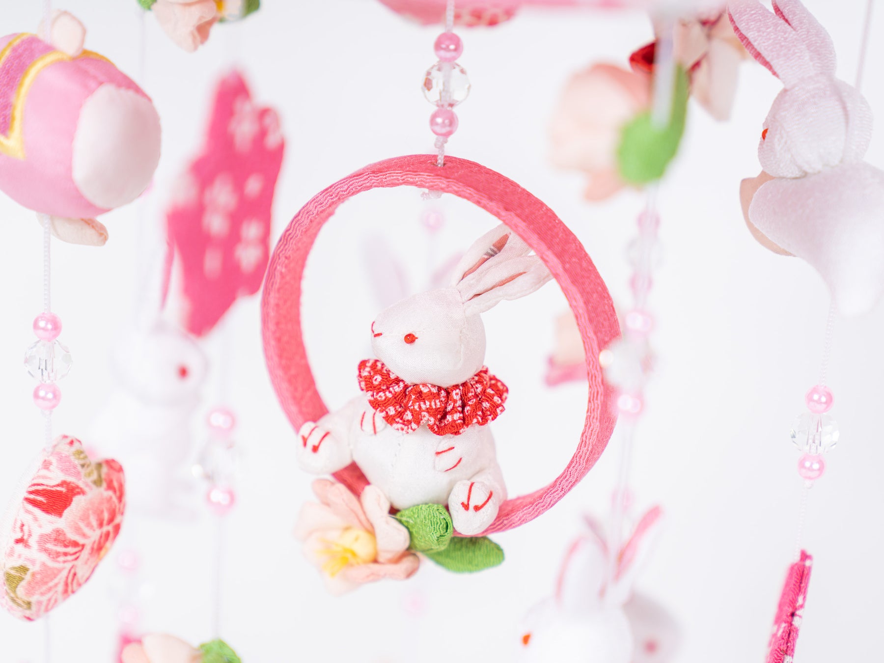 つるし雛 クリスタルうさぎ H50