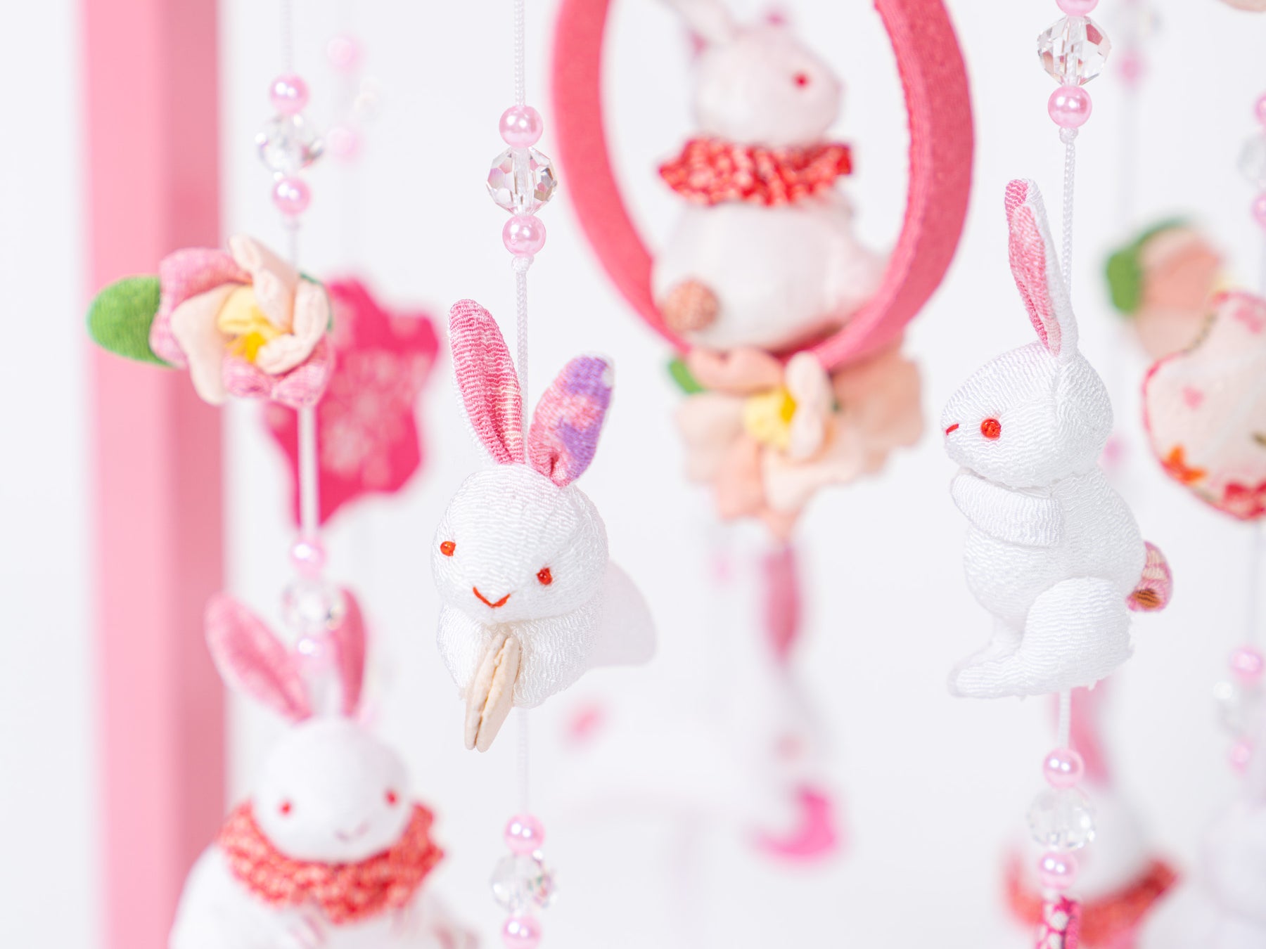 つるし雛 クリスタルうさぎ H50