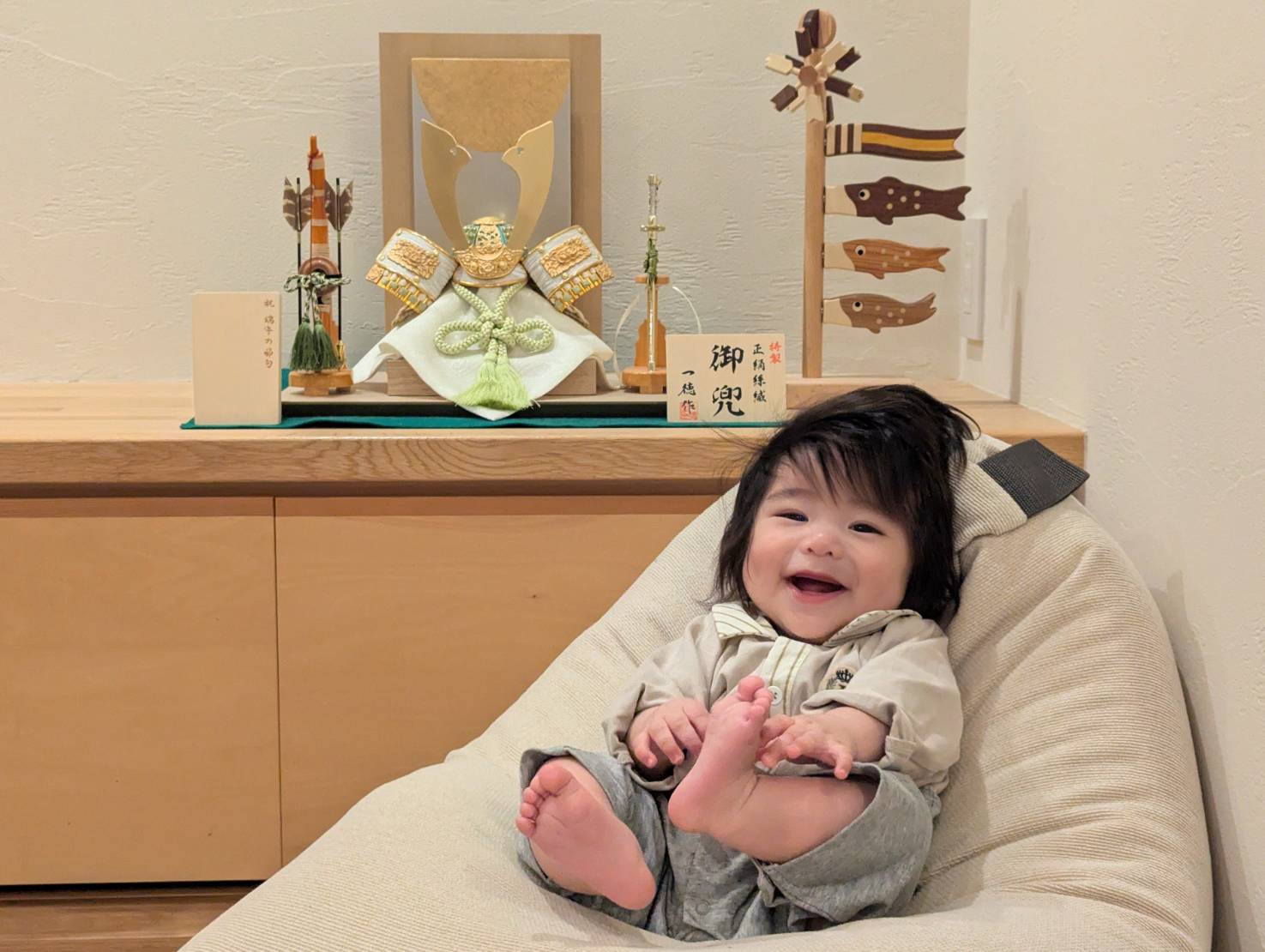 「皆んなのお気に入りの兜飾り」