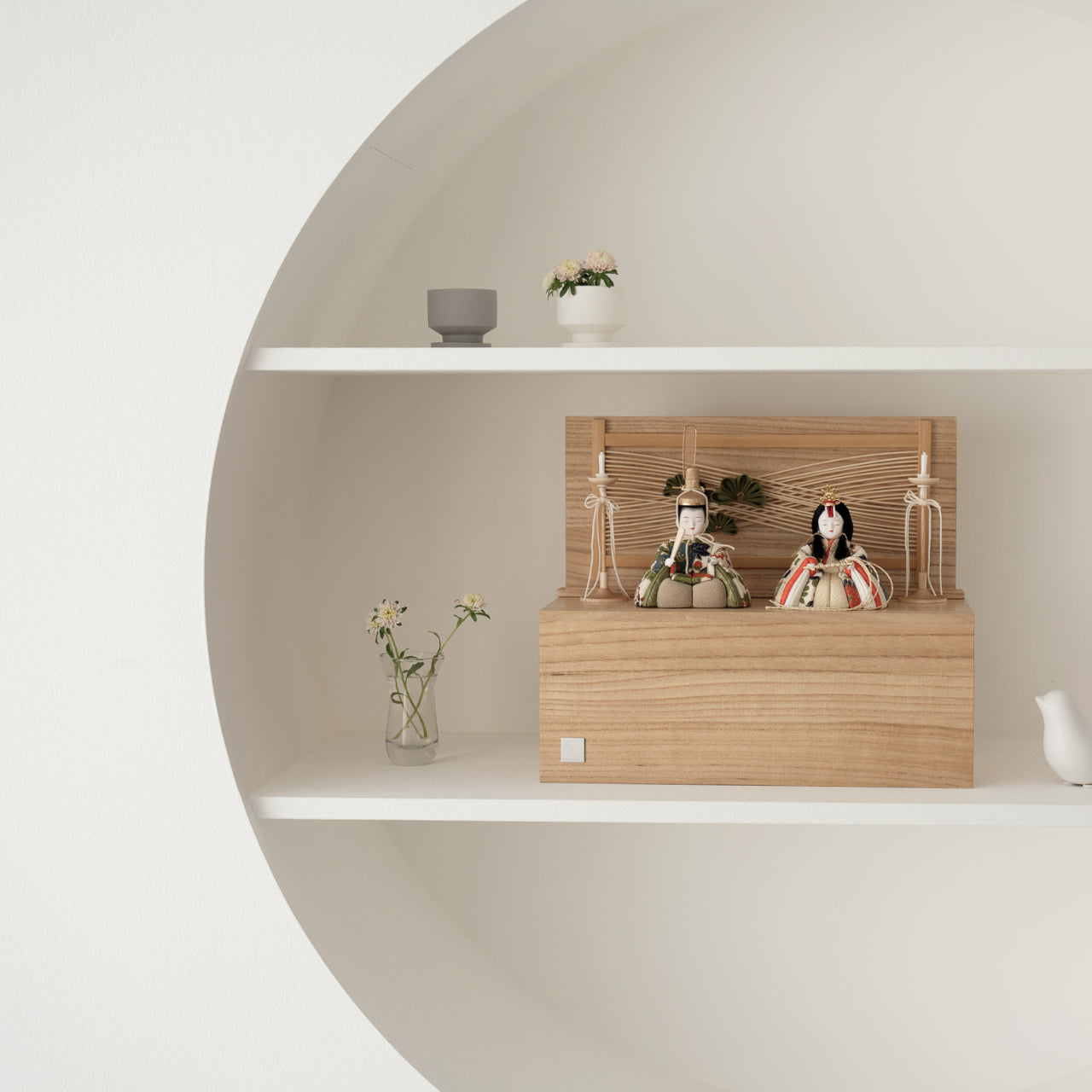 【雛人形・新作】こひな収納飾り 