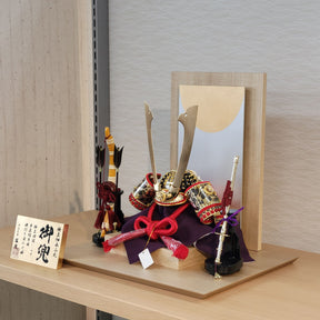 【カスタム商品】玄武 兜収納飾り 8号 翠鳳作 赤