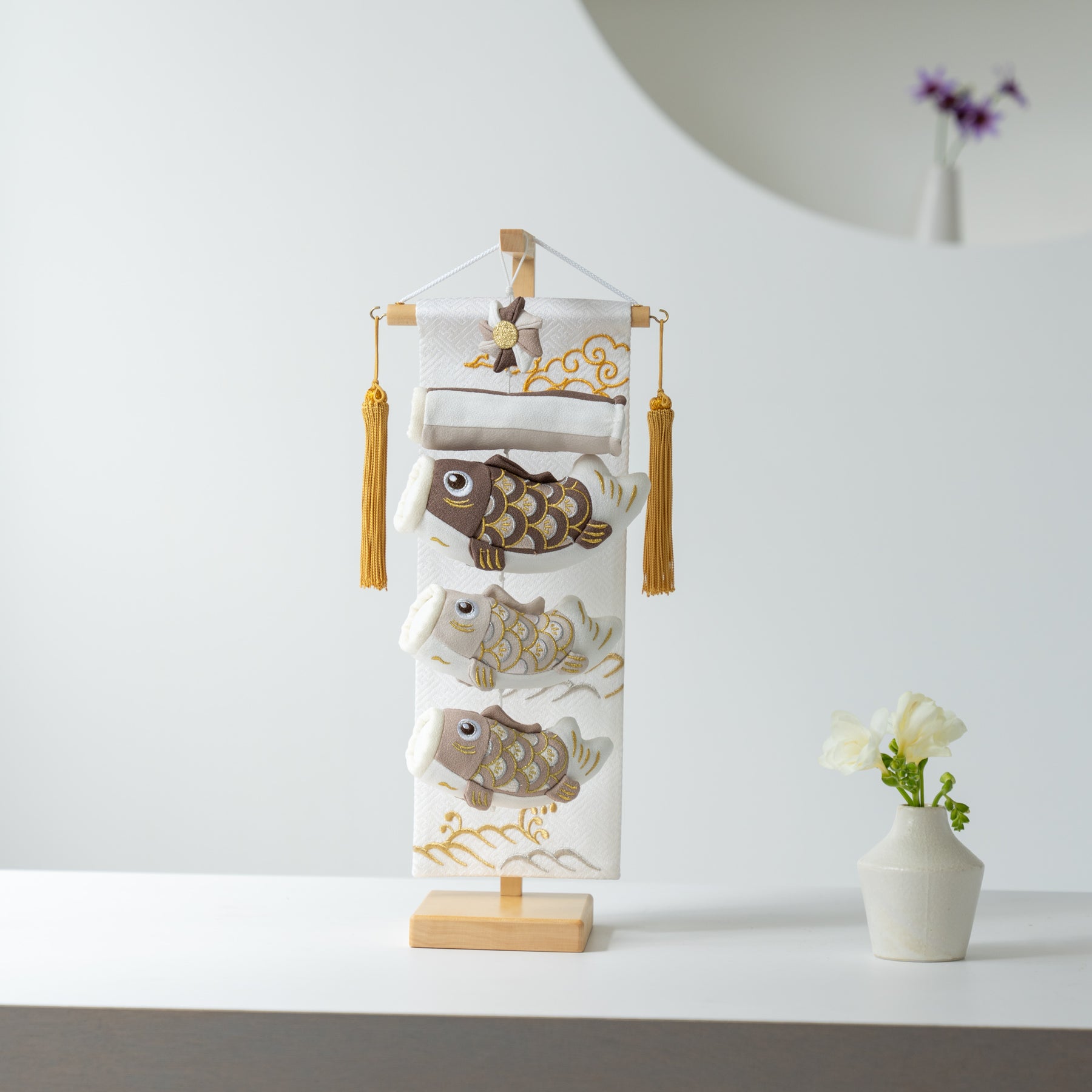 夢鯉 モカ 白 41cm