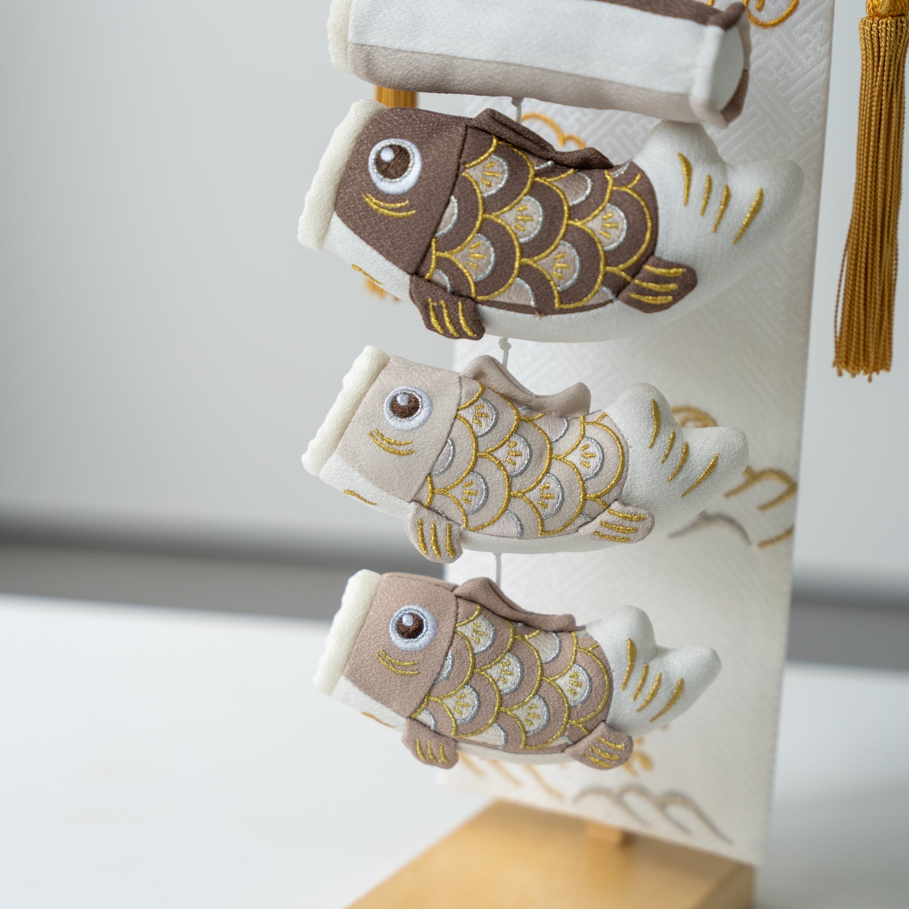 夢鯉 モカ 白 41cm