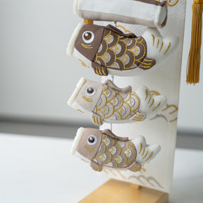 夢鯉 モカ 白 41cm