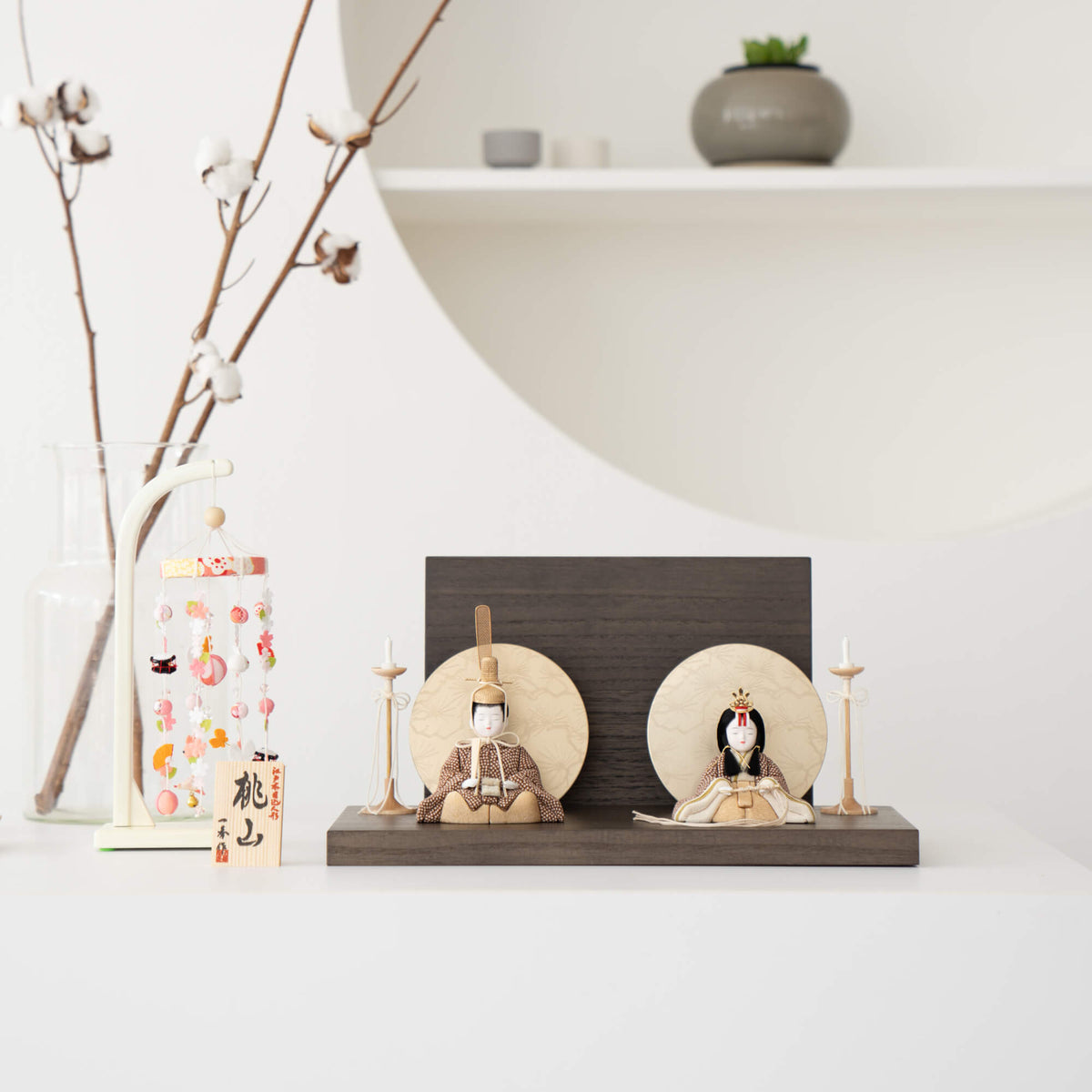 雛人形 紬平飾り 一秀 木目込み
