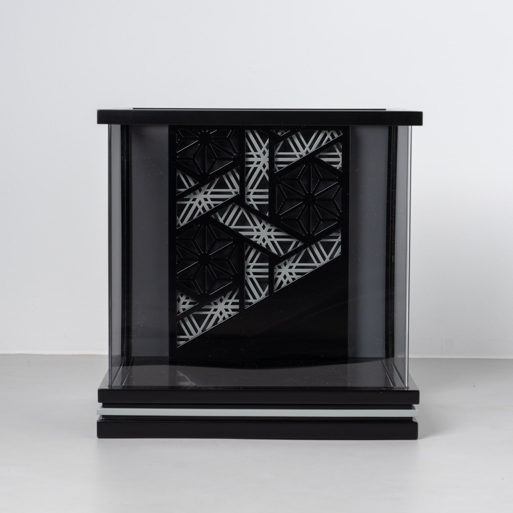 五月人形 千景 兜ケース 黒グレー 清秀作