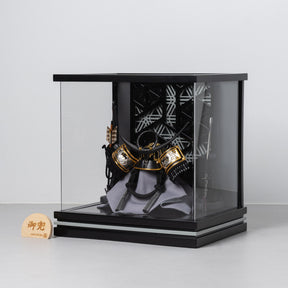 五月人形 千景 兜ケース 黒グレー 清秀作