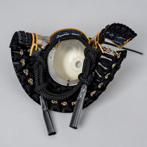 五月人形 千景 兜ケース 黒グレー 清秀作