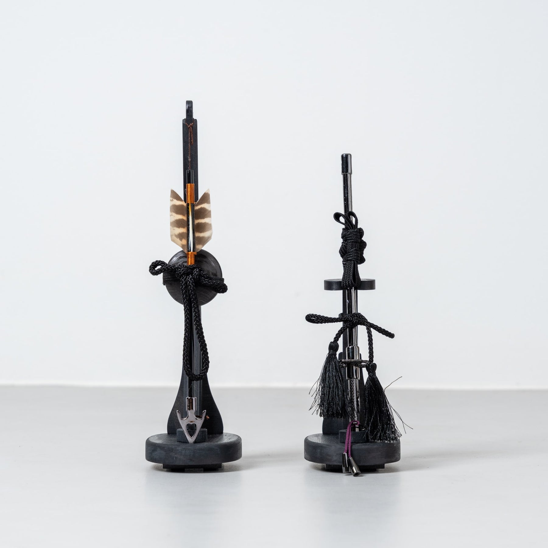 五月人形 千景 兜ケース 黒グレー 清秀作