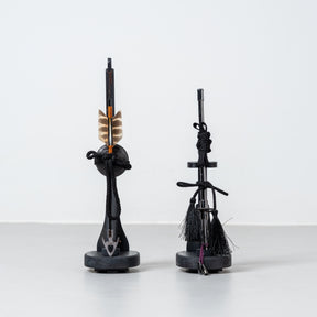 五月人形 千景 兜ケース 黒グレー 清秀作