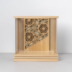 五月人形 千景 兜ケース 白木ベージュ 清秀作