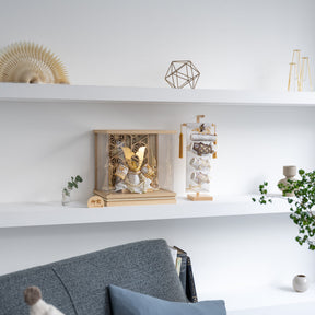 五月人形 千景 兜ケース 白木ベージュ 清秀作