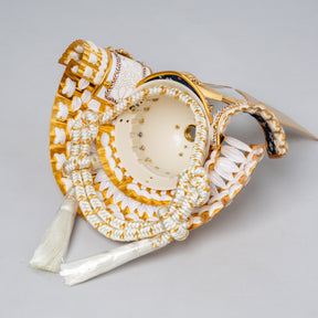 五月人形 千景 兜ケース 白木ベージュ 清秀作