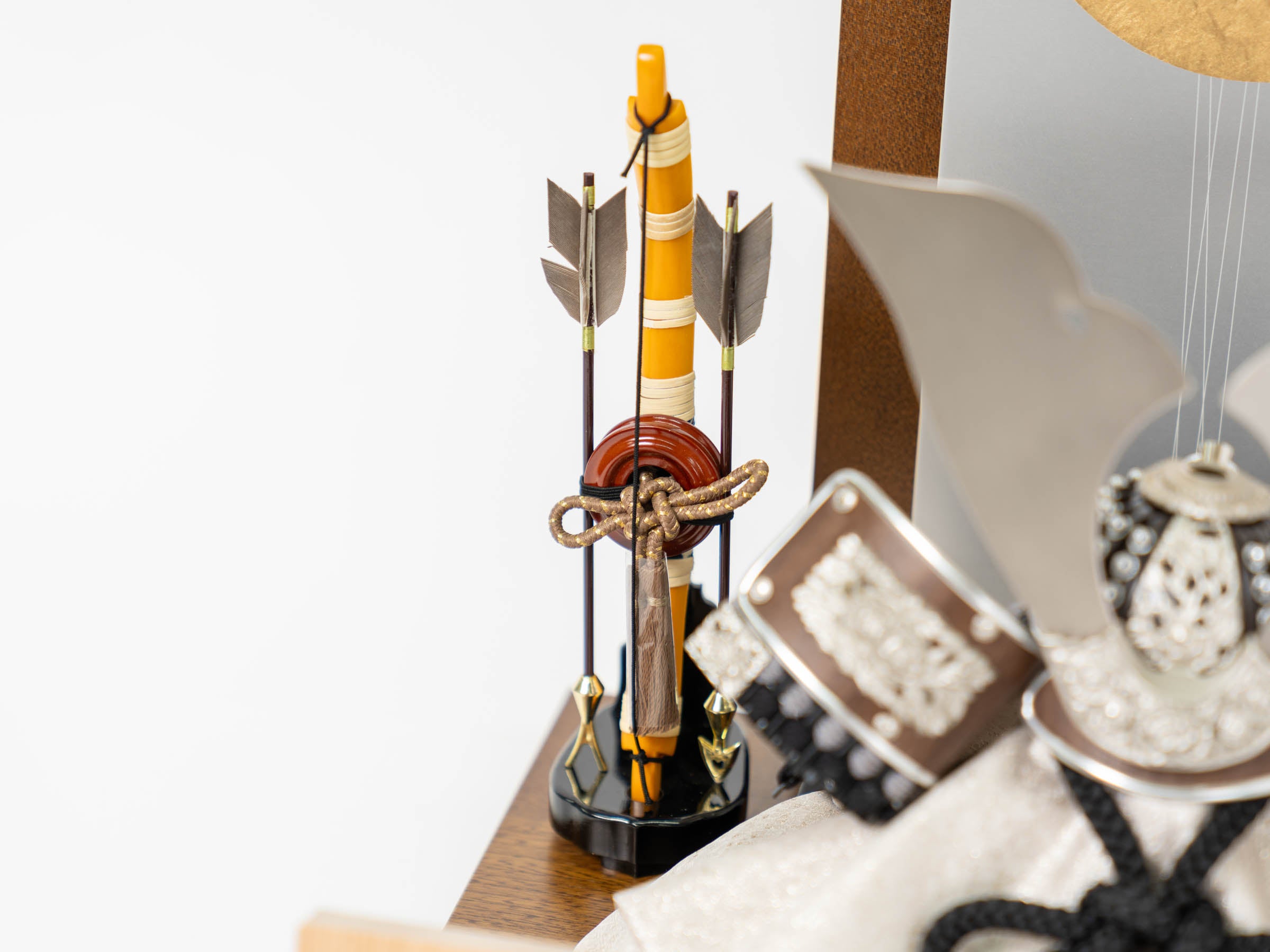 【カスタム商品】明光兜飾り ブラウン 8号 一徳作 黒 (個別ご案内)
