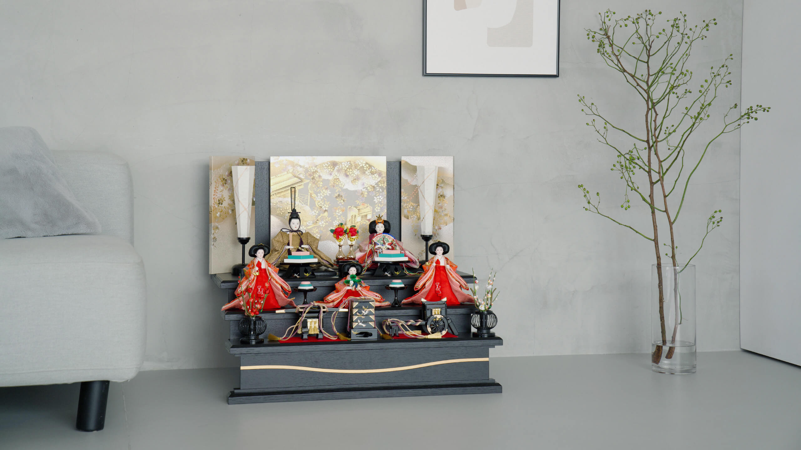 段飾り　３段飾り Amazon.co.jp: 五月人形 五月飾り 丹青堂 鎧大青三段飾り ミニ