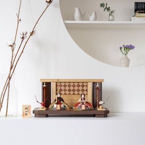 雛人形 陽葵平飾り 一秀 S62 木目込み