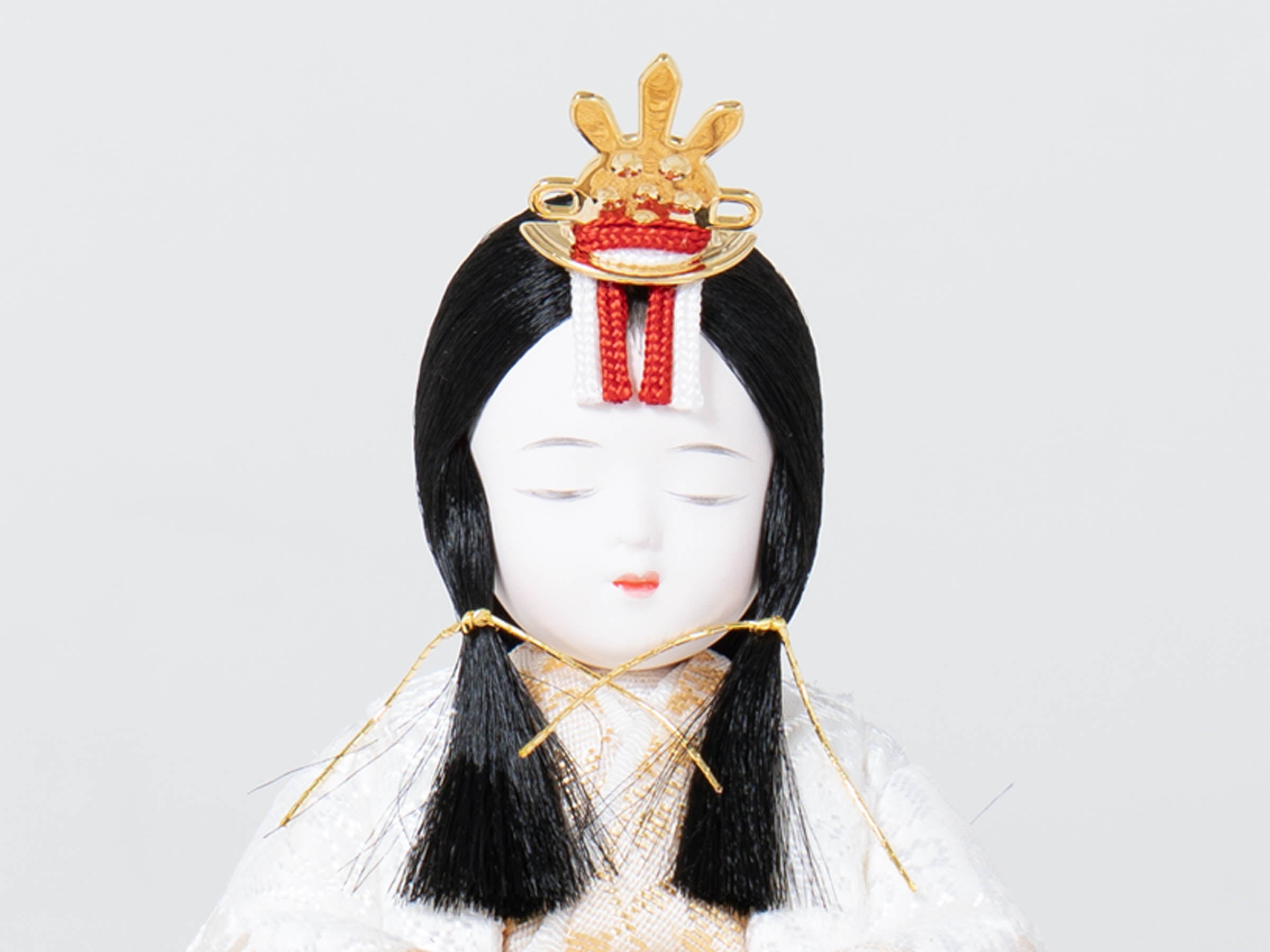 雛人形 花純平飾り 一秀 ベージュ
