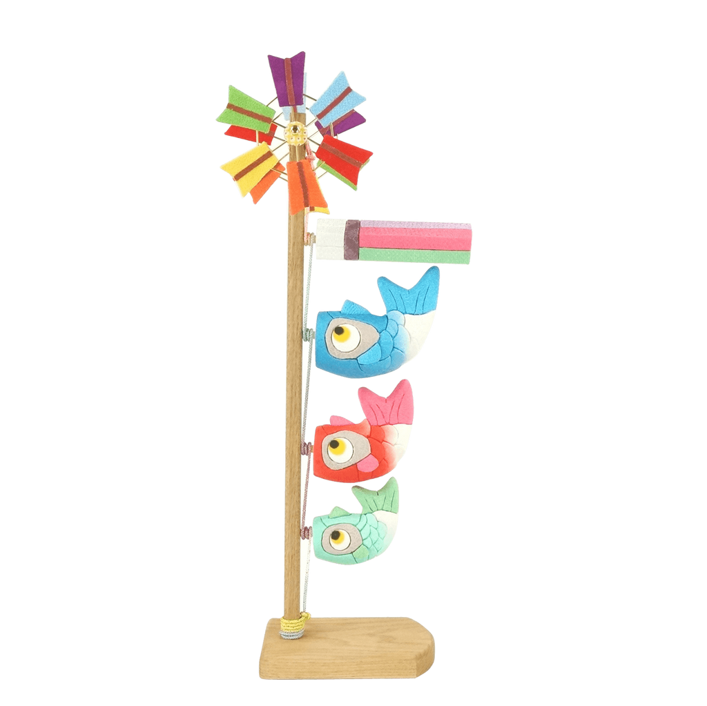 鯉唄 木目込み鯉のぼり 正絹ぼかし｜端午の節句 五月人形 こいのぼり