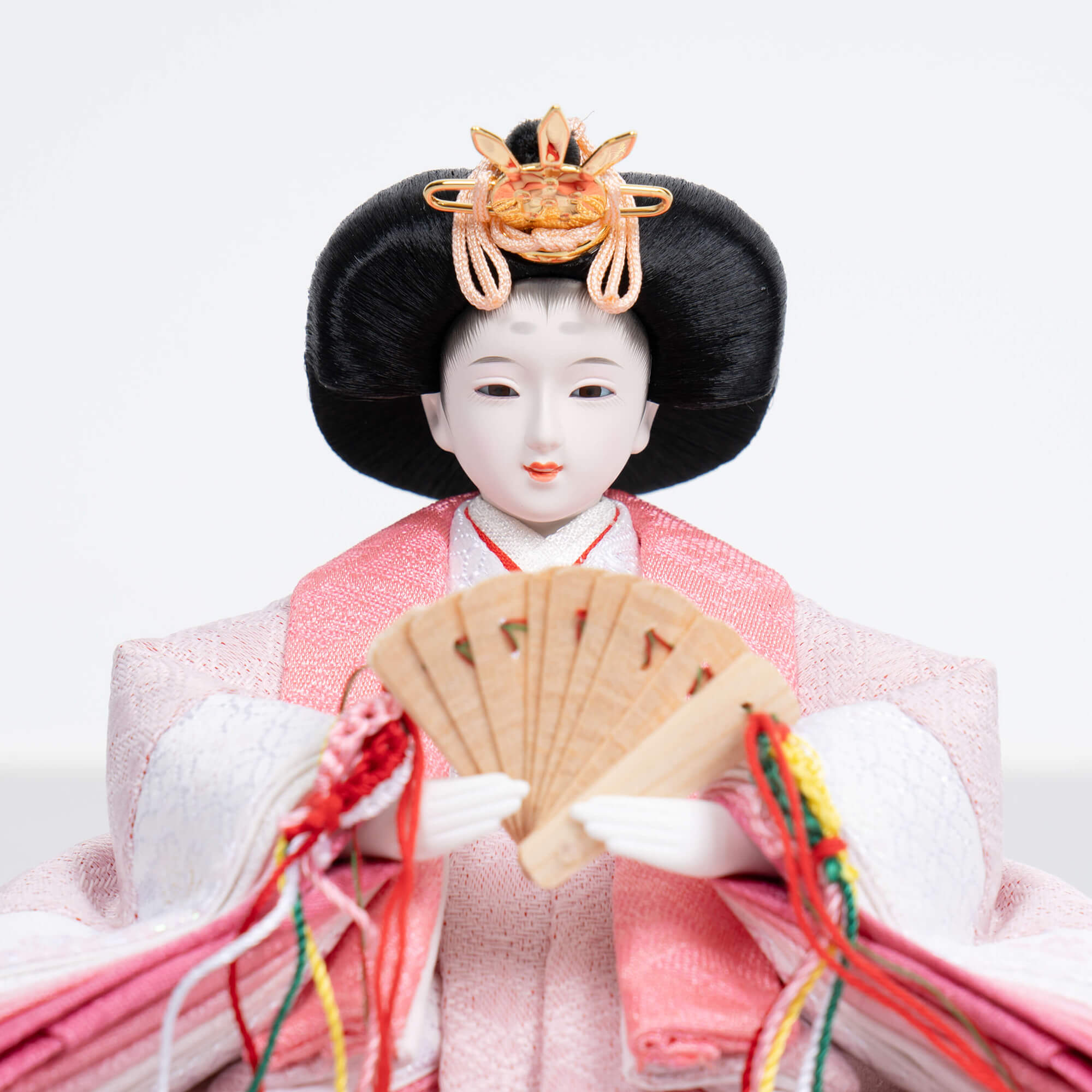 雛人形 和彩 人形ケース 白木 吉徳大光 薄グレーピンク