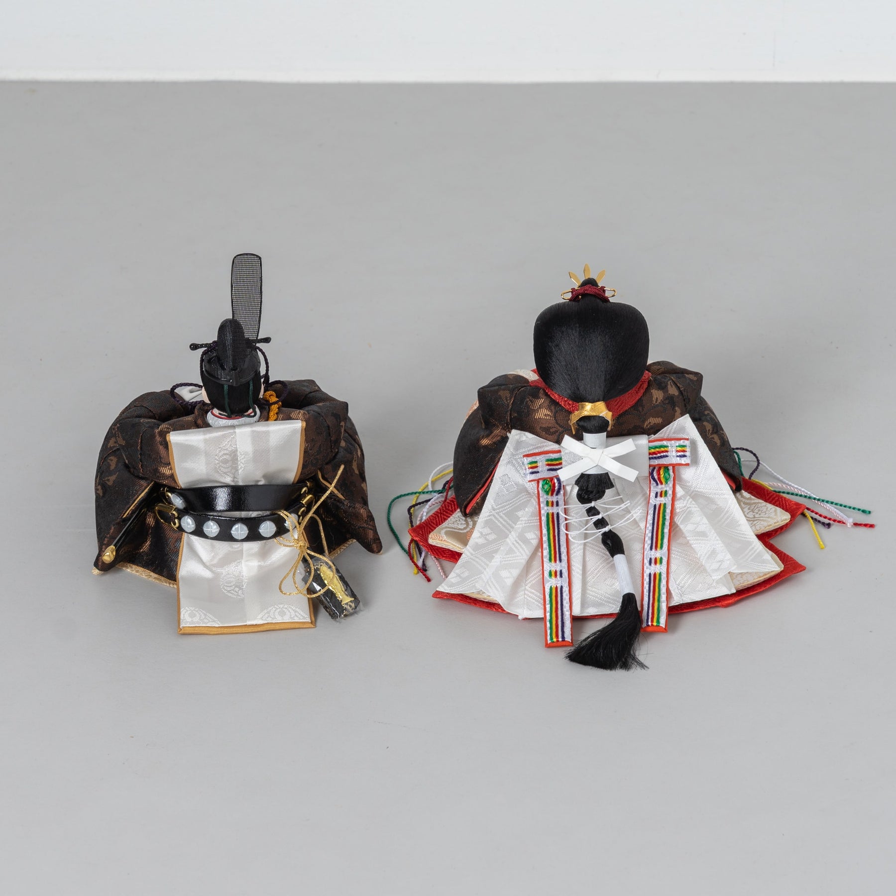 雛人形 和彩 人形ケース 白木 吉徳大光 正絹花菱黒箔