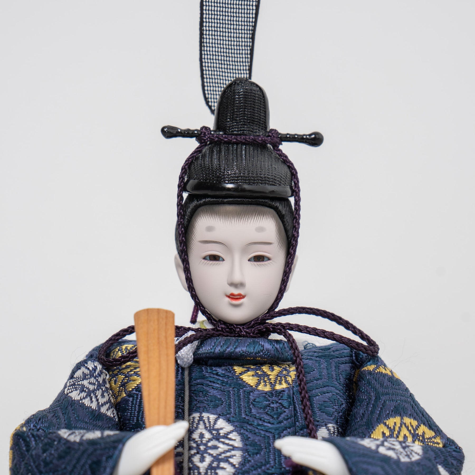 雛人形 和彩 人形ケース 白木 吉藤 正絹有職紺赤