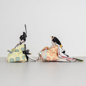 雛人形 和彩 人形ケース 白木 吉藤 黄ピンク