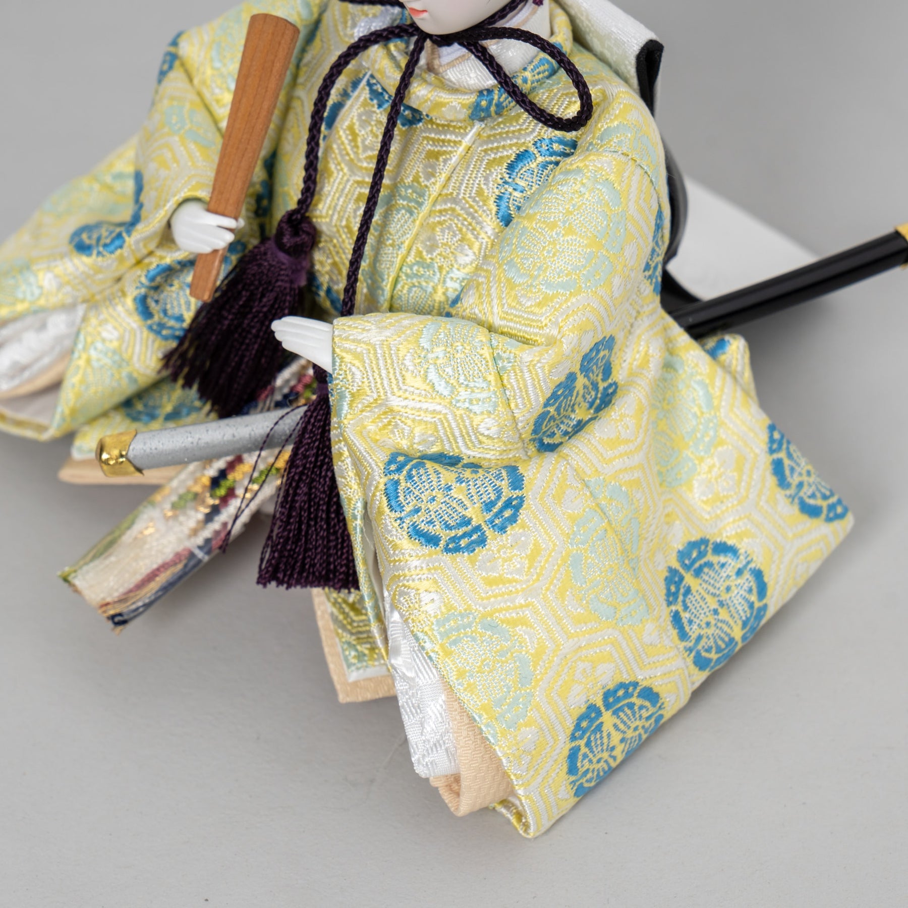 雛人形 和彩 人形ケース 白木 吉藤 黄ピンク