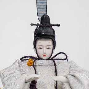 雛人形 貴和 人形ケース ベージュ 吉徳大光 正絹菊紋