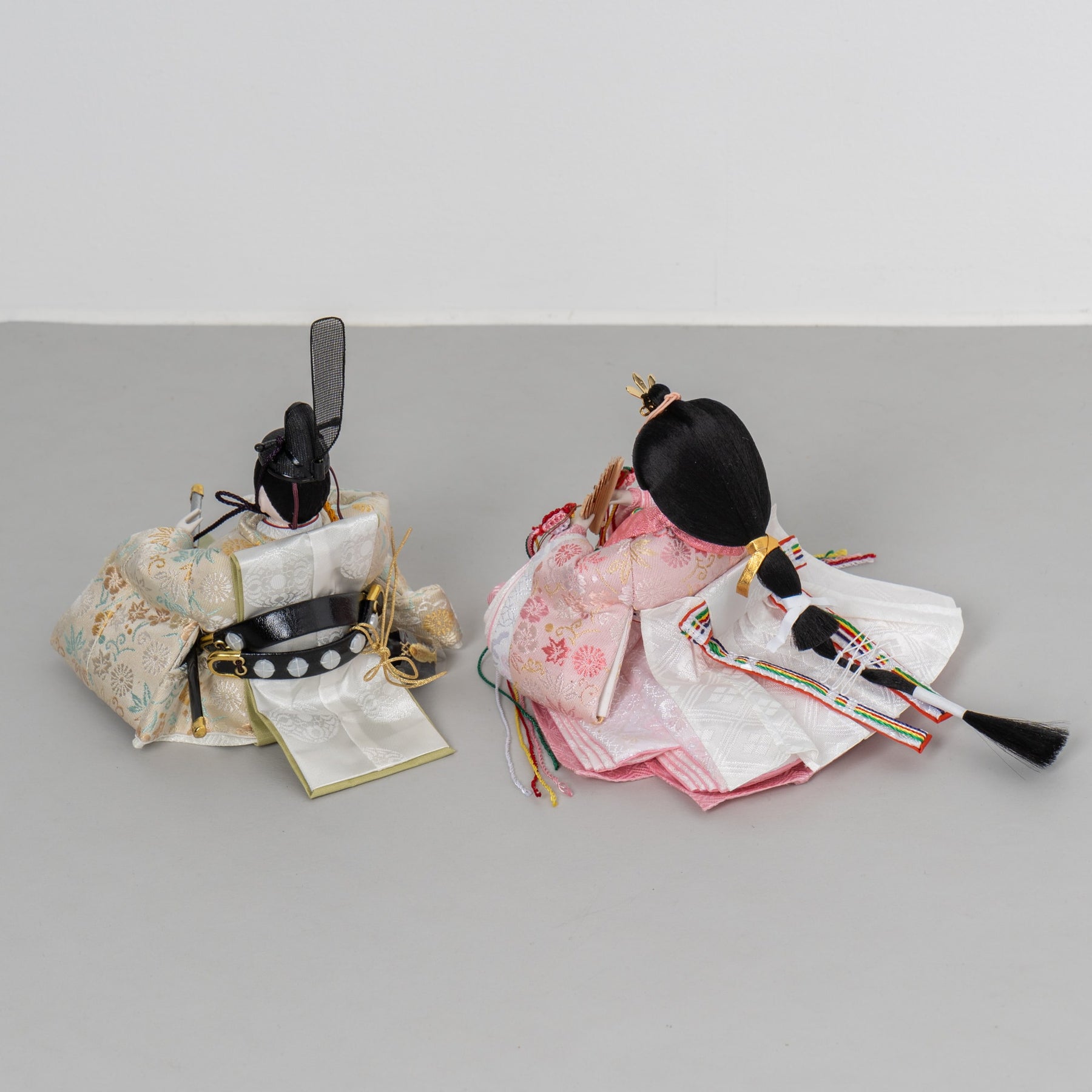 雛人形 貴和 人形ケース ベージュ 吉徳大光 正絹吉祥紋