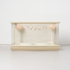 雛人形 貴和 人形ケース ベージュ 吉藤 正絹川又亀甲