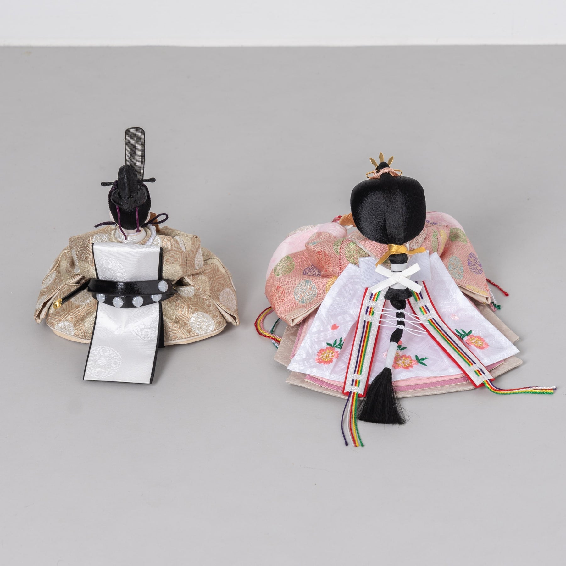 雛人形 貴和 人形ケース ベージュ 吉藤 正絹川又亀甲