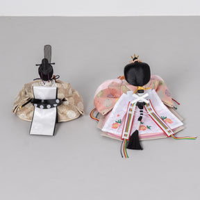 雛人形 貴和 人形ケース ベージュ 吉藤 正絹川又亀甲