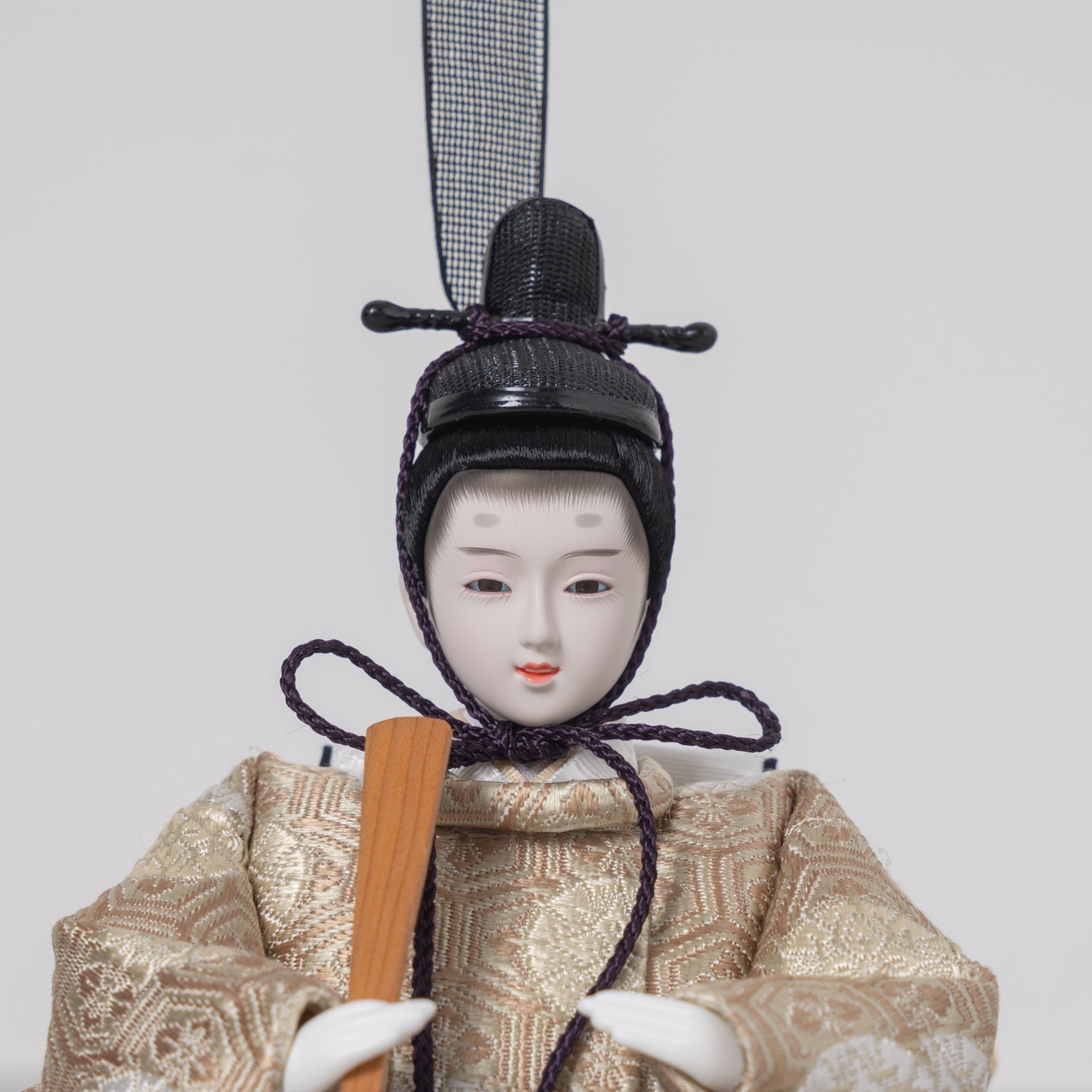 雛人形 貴和 人形ケース ベージュ 吉藤 正絹川又亀甲