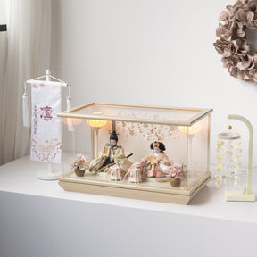 雛人形 貴和 人形ケース ベージュ 吉藤 川島織物