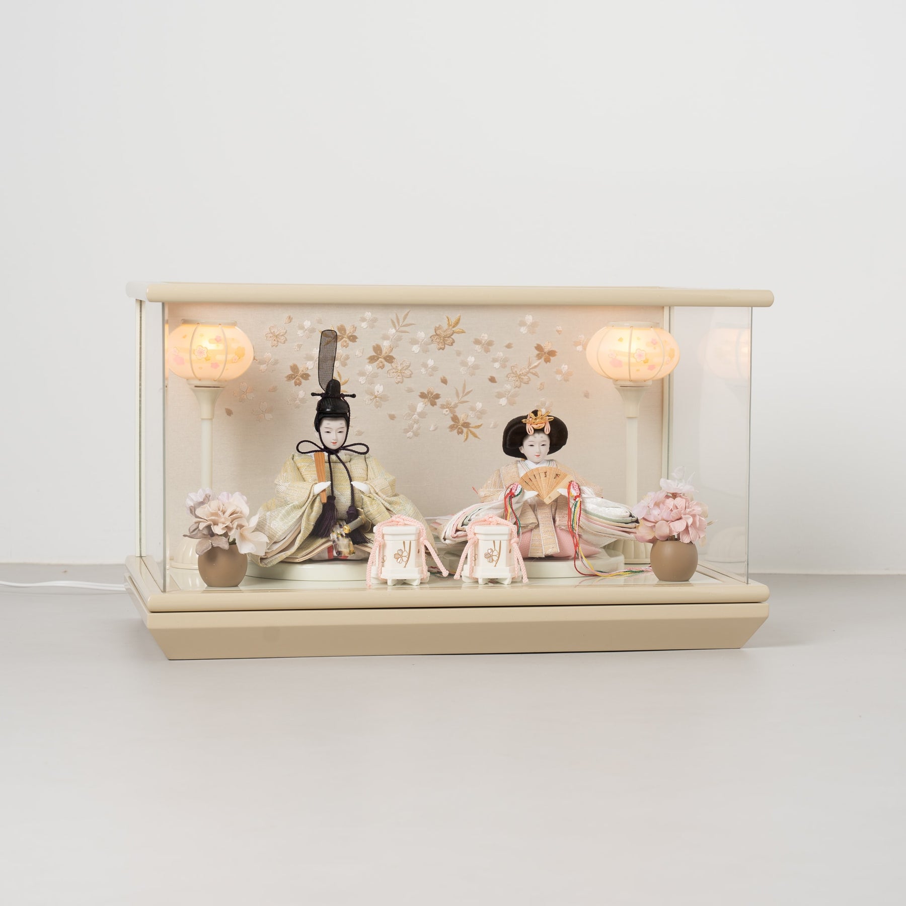 雛人形 貴和 人形ケース ベージュ 吉藤 川島織物