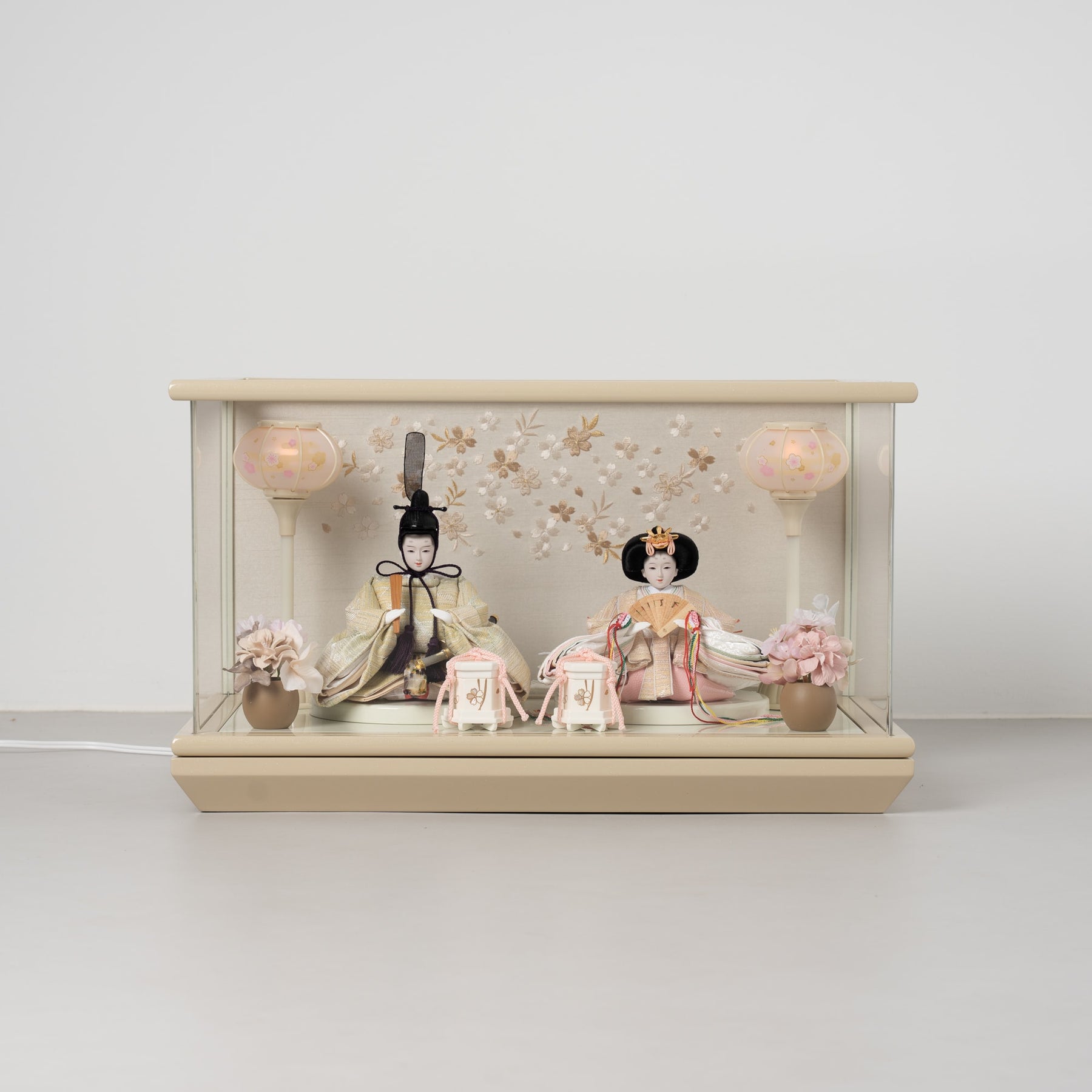 雛人形 貴和 人形ケース ベージュ 吉藤 川島織物