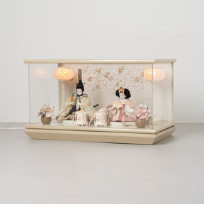 雛人形 貴和 人形ケース ベージュ 吉藤 川島織物