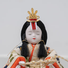 こひな収納飾り 竹千筋細工松つまみ 一秀