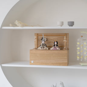 雛人形 こひな収納飾り 竹千筋細工花つまみ 一秀