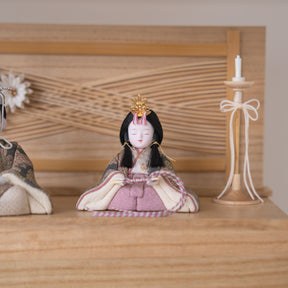 雛人形 こひな収納飾り 竹千筋細工花つまみ 一秀