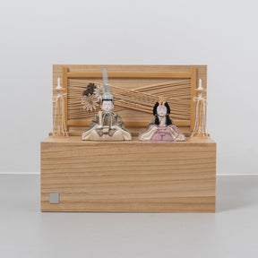 雛人形 こひな収納飾り 竹千筋細工花つまみ 一秀