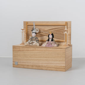 雛人形 こひな収納飾り 竹千筋細工花つまみ 一秀