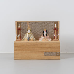 こひな収納飾り ゴールド