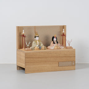 こひな収納飾り ゴールド